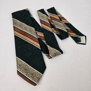 Vintage Gentry Green & Brown Neck Tie